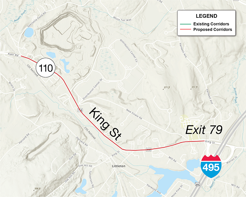 Figure 6This figure shows the proposed corridors in Littleton.