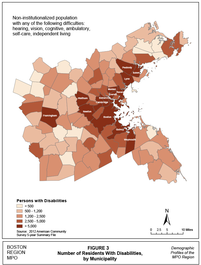 Figure 3
Number of Residents with Disabilities by Municipalities

