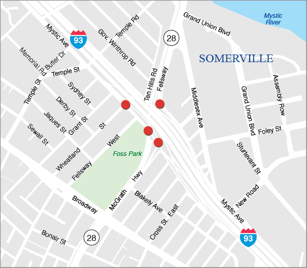 Somerville: Signal and Intersection Improvements on Interstate 93 at Mystic Avenue and McGrath Highway (Top 200 Crash Location)