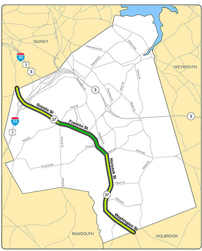 Map of Route 37